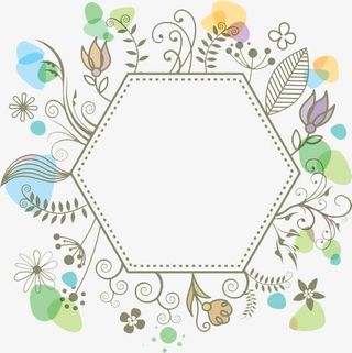 创意叶子边框装饰免抠