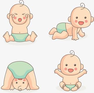 淘气的婴孩免抠