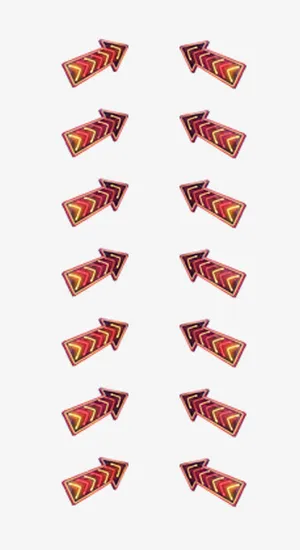 闪光箭头指示方向免抠