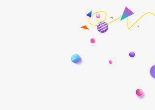 彩带小球装饰背景漂浮