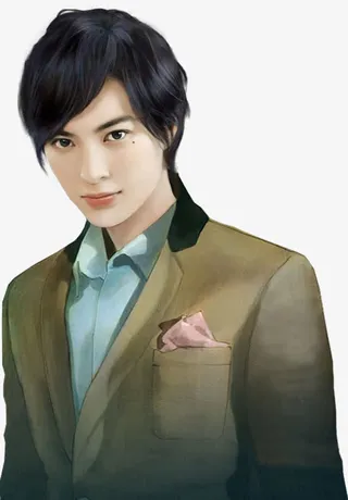 小说男主角人物造型素材图片免抠