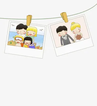 卡通招照片免抠