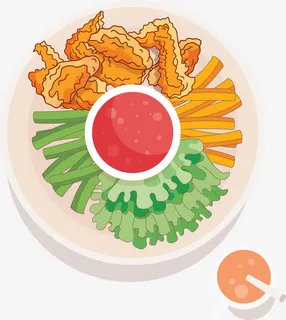 炸鸡翅套餐免抠