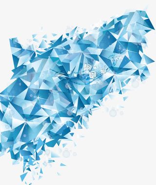 冰凌碎片组合免抠