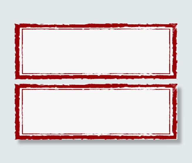 红色古典手绘边框中式免抠