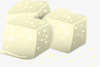 白色方糖素材免抠