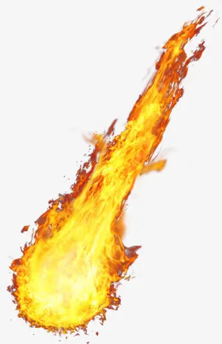 喷射火焰高清素材免抠