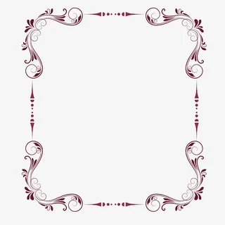 欧式免抠花纹边框免抠