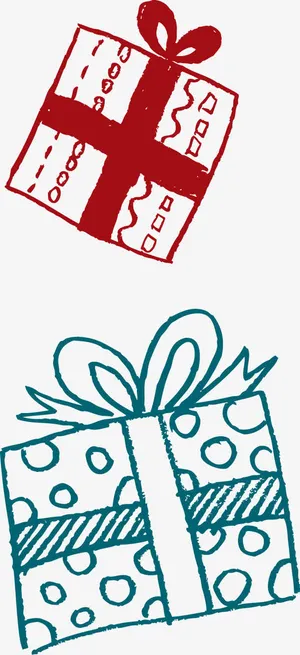 卡通手绘礼物免抠