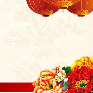 中国风牡丹花背景高清