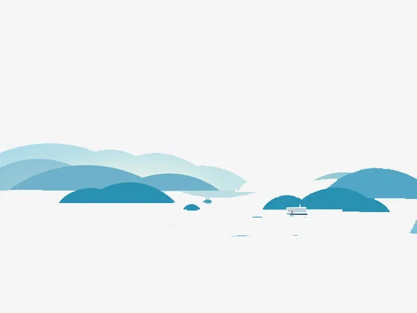 扁平化湖面免抠