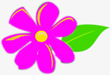 粉色卡通花朵夏日免抠