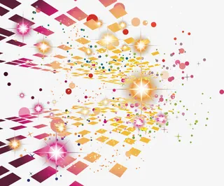 几何体放射性底纹免抠