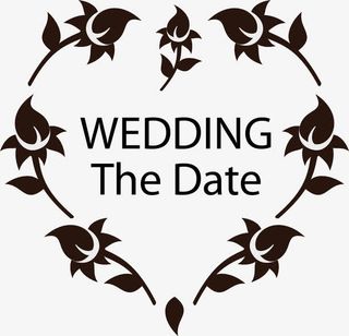 矢量婚礼邀请函花边边框素材免抠