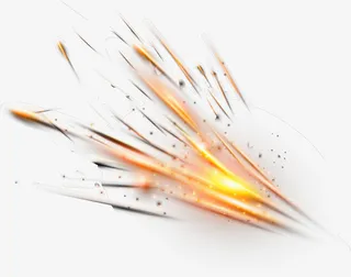 红色闪耀烟花爆竹免抠