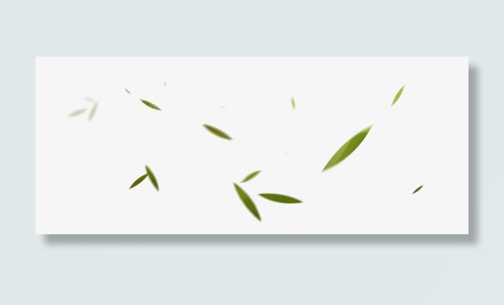 疾风飞舞的竹叶免抠