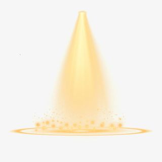 金黄色光效设计放射免抠