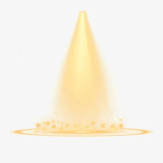 金黄色光效设计放射免抠