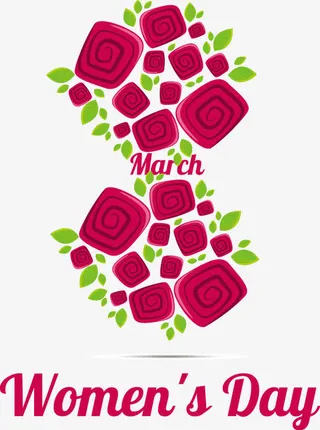 妇女节装饰元素免抠