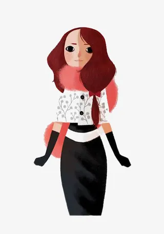 冬天的女孩免抠