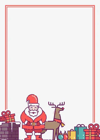 圣诞边框，圣诞节，圣诞氛围免抠