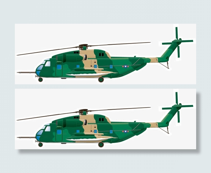 矢量写实军用直升机免抠