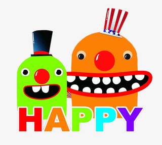 快乐愚人节卡通小丑免抠