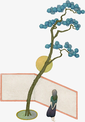 树枝插画免抠