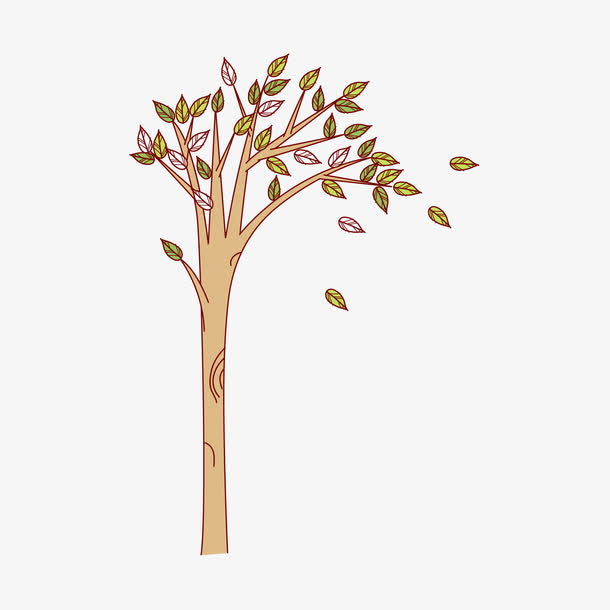 卡通手绘树枝免抠