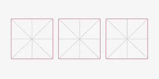 红色手绘 田字格免抠