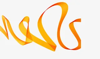 科技感丝带免抠