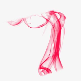 光效炫彩红色云烟免抠