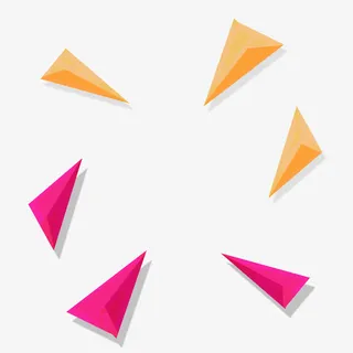 立体海报碎片素材免抠