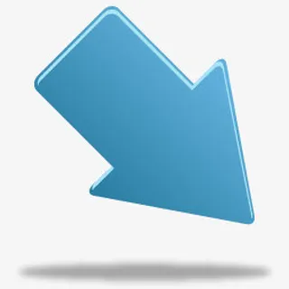 右下箭头图标免抠标签元素