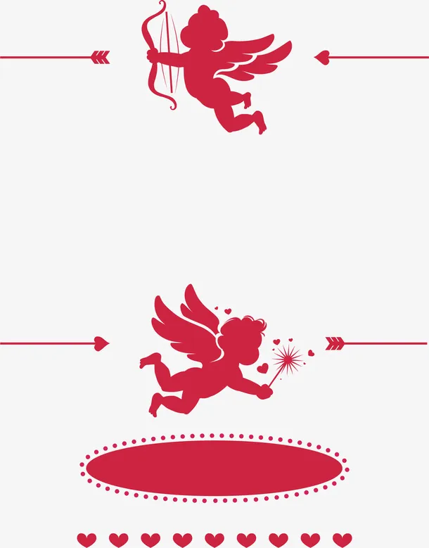丘比特装饰图案免抠