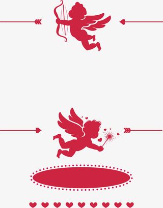 丘比特装饰图案免抠