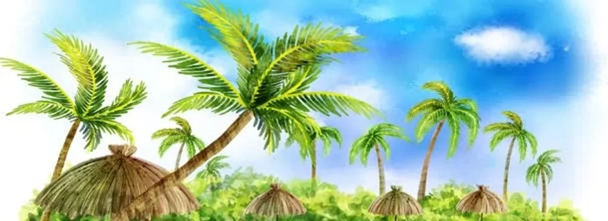 梦幻手绘卡通背景