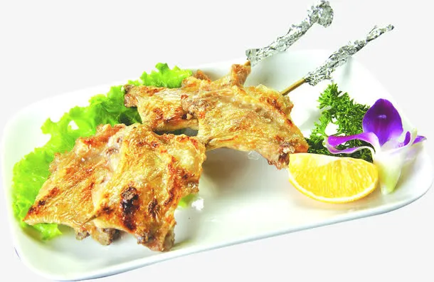 中秋节烤鸡腿食材免抠