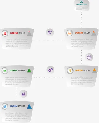 矢量手绘PPT标签免抠