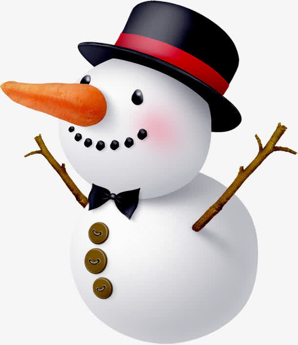 冬季冰雪雪人风光素材免抠