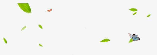 树叶漂浮元素免抠