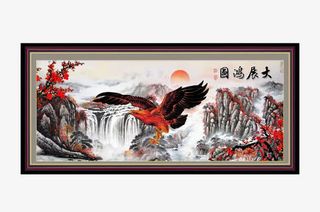 国画大展鸿图素材免抠