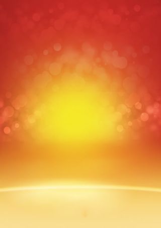 手绘红黄色爱心海报免抠