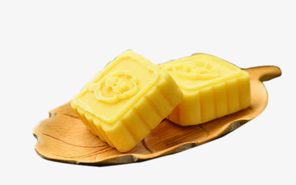 木盒中的绿豆糕免抠