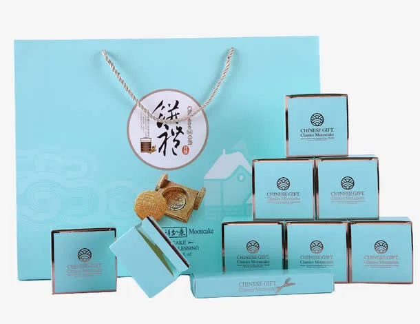 个性定制月饼礼盒免抠