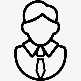 年轻人的领带图标免抠