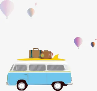 旅游大巴汽车免抠