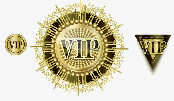 金属高档徽章促销标签免抠