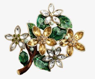 爱丽丝的仙境许愿树披肩扣胸针免抠