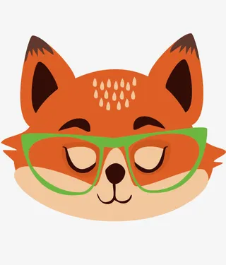戴眼镜的狐狸免抠